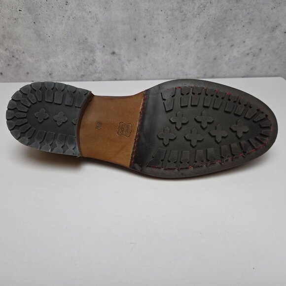 Alan Payne Deer Leather Oxford Split Toe Shoes Handmade 8.5 M Winbley Cognac - Picture 10 of 11